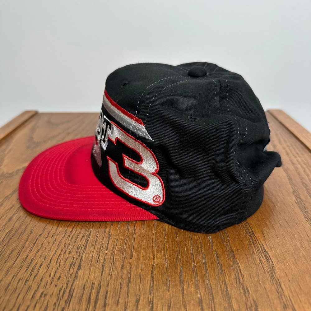 Vintage Dale Earnhardt NASCAR Hat Competitors View Black Red OSFM 3 Racing - Picture 4 of 9
